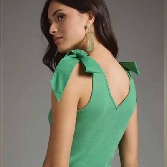 💚 Maeve by Anthropologie Rafaela Bow-Tie Tank – Size Large 💚 - Picture 8 of 8